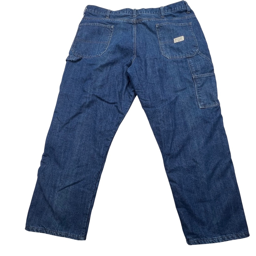 Wrangler Carpenter Jeans Mens 40x30 (40x29) Fleece Lined‎ Utility Workwear Warm
